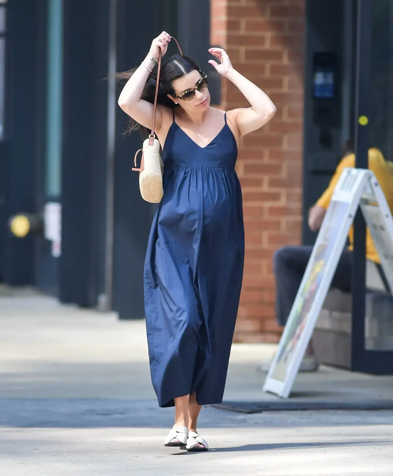 American actress Lea Michele Photos in New York City Streets